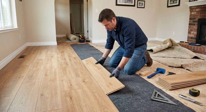 Laminate Floor Remodeling in Somerville, MA