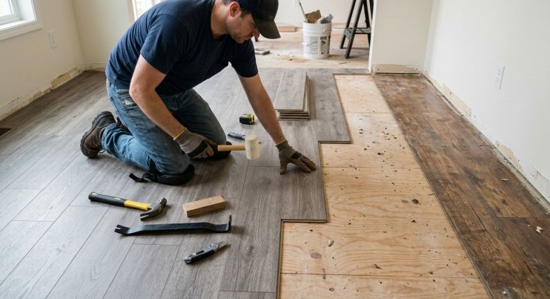 Laminate Floor Replacement in Arlington, MA