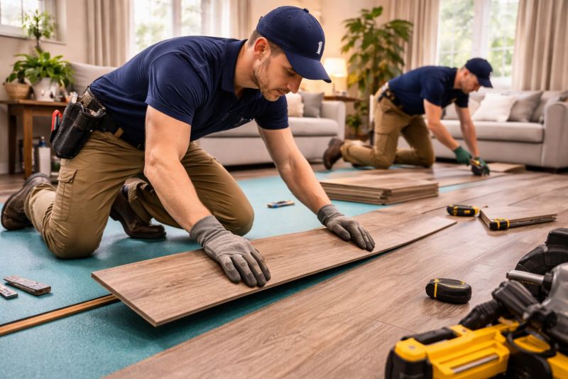 Laminate Floor Replacement in Brookline, MA