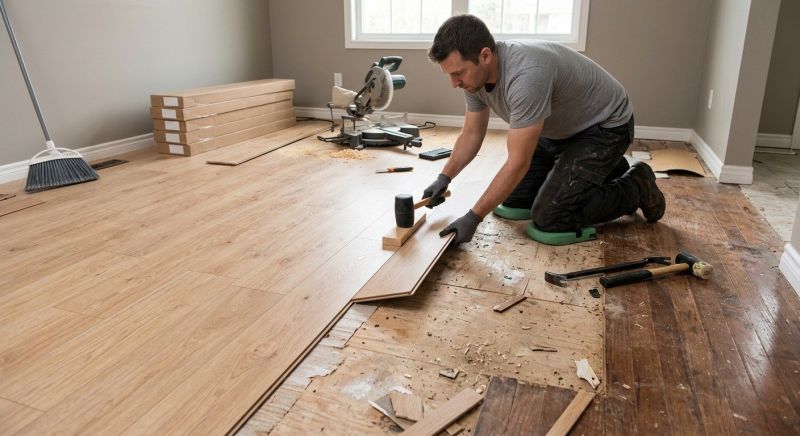 Laminate Floor Replacement in Hingham, MA