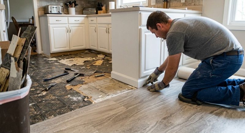 Linoleum Floor Installation in Brookline, MA