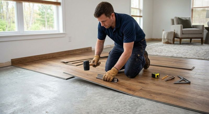 Luxury Vinyl Tile Installation in Billerica, MA