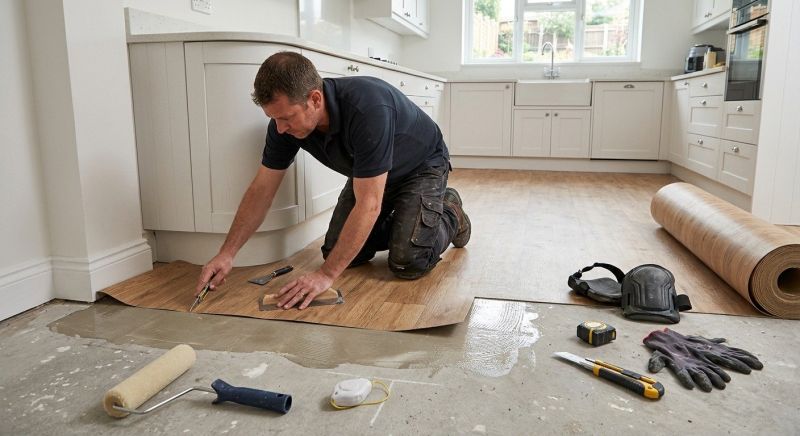 Sheet Linoleum Installation in Canton, MA
