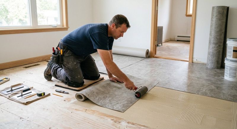 Sheet Vinyl Installation in Abington, MA